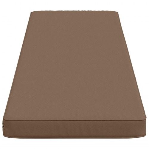 Bænkepude VUGHT i 100% polyester gråbrun 150 x 40 x 5 cm