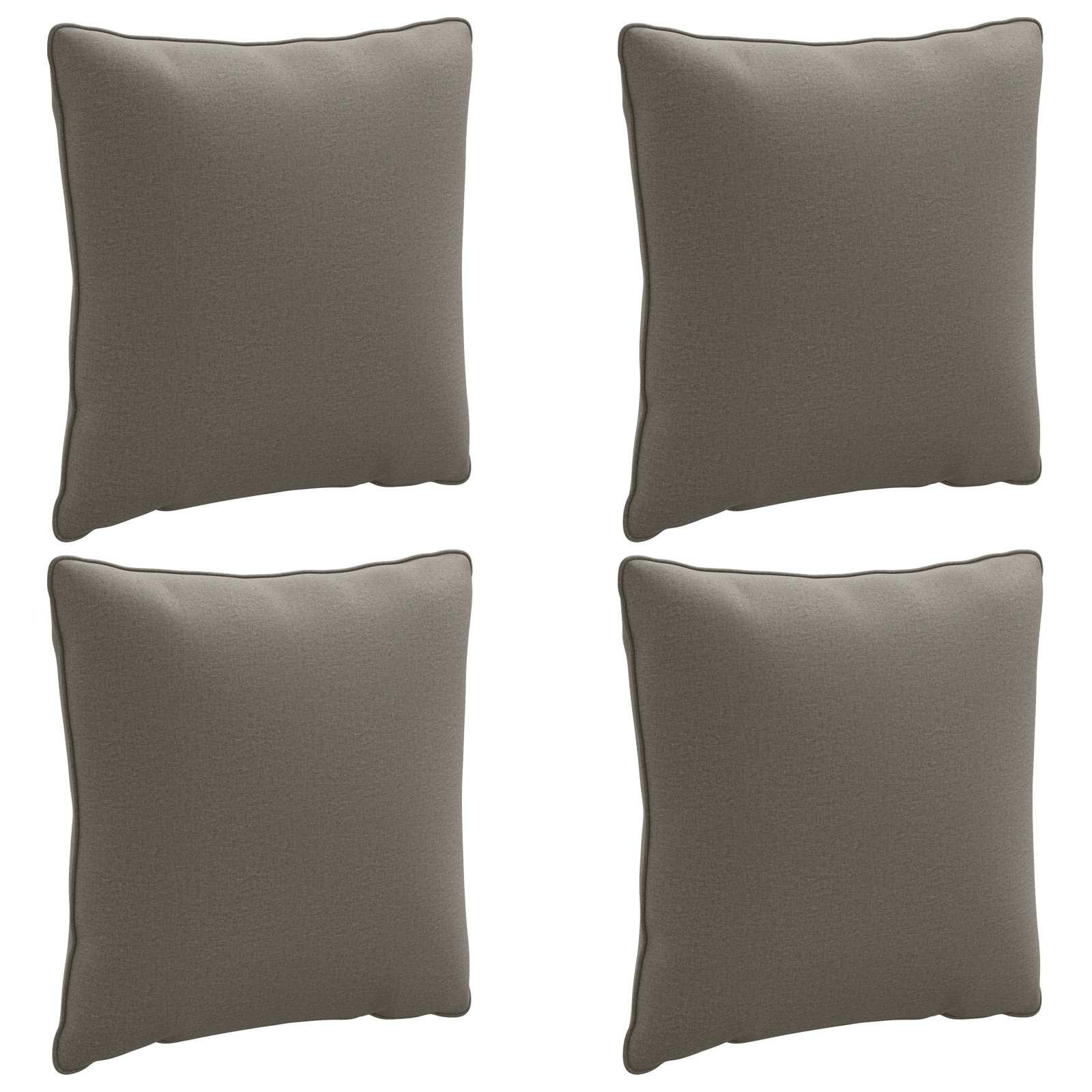 Rygpuder PUTTEN 4 stk i grå - 100% polyester