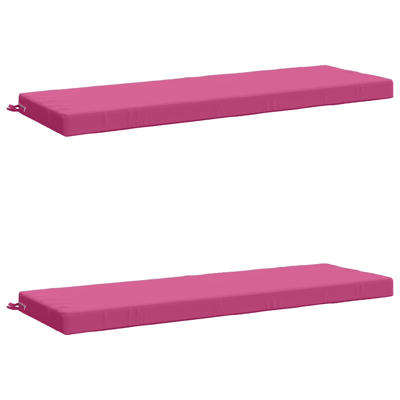 2-delt bænkepude SOEST 2 stk. 100% polyester lyserød
