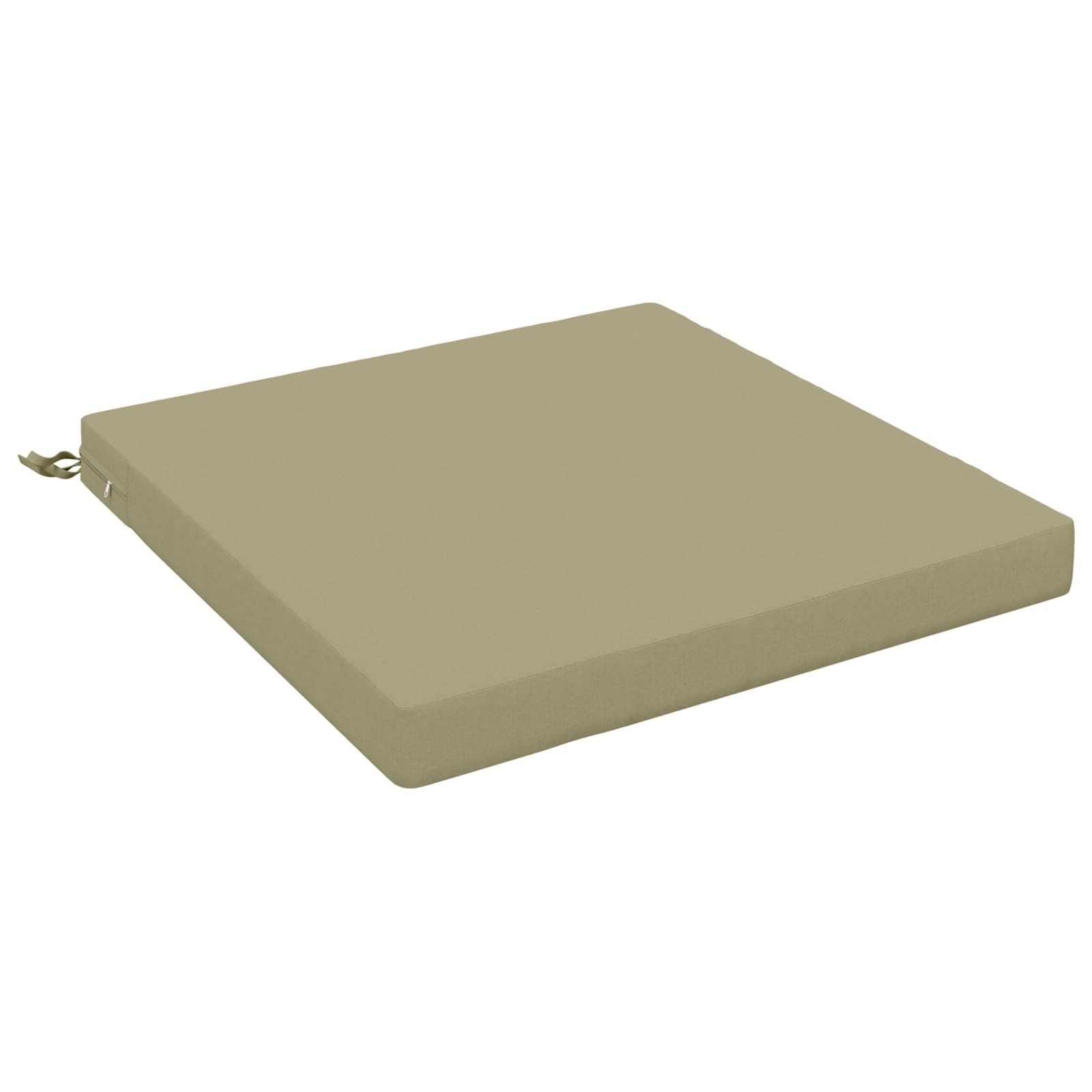 Sædepude SOEST i 100% polyester lys grøn 80 x 80 x 7 cm