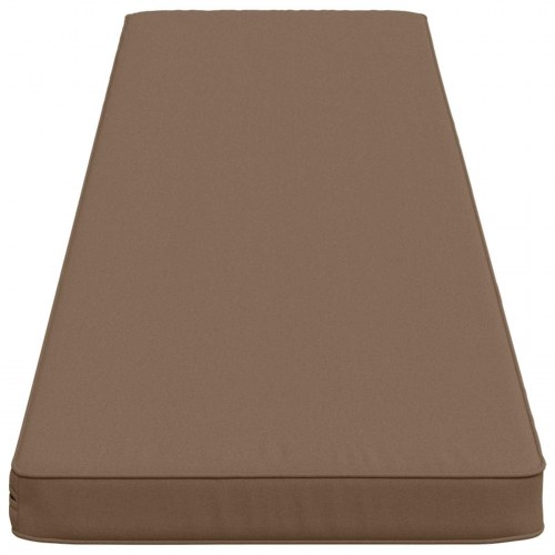 Bænkepude VUGHT 100% polyester gråbrun 200 x 40 x 5 cm