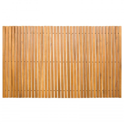 Bademåtte 2 stk. naturfarvet 100 x 60 cm i massivt akacietræ