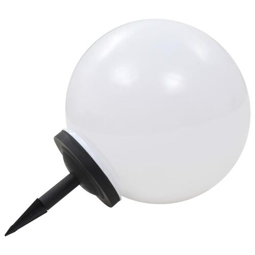 Soldrevne udendørslamper LED 2 stk. 40 cm rund RGB