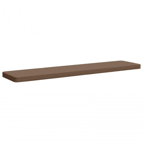 Bænkepude VUGHT 180 x 40 x 5 cm i 100% polyester - gråbrun