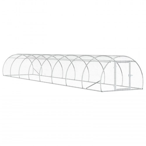 Kyllingehus sølv 800 x 150 x 100 cm i galvaniseret stål