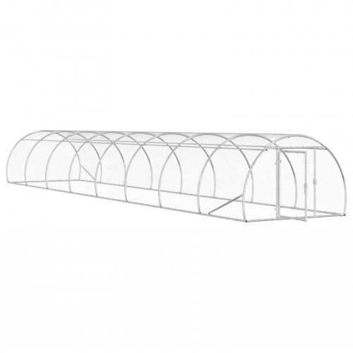 Kyllingehus sølv 800 x 150 x 100 cm i galvaniseret stål