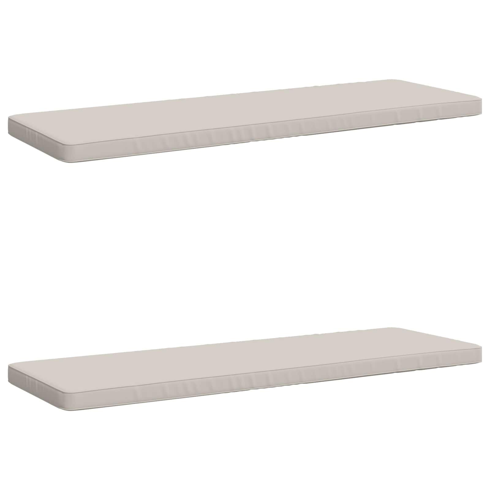 2-delt bænkepude VUGHT 2 stk. i 100% polyester hvid