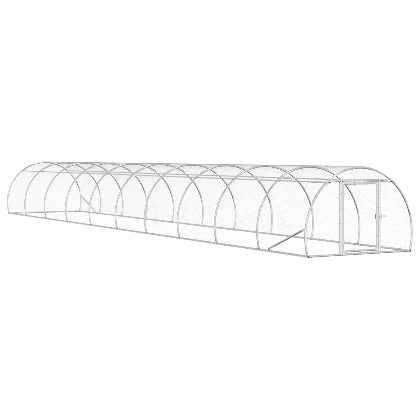 Kyllingehus sølv 1.000 x 150 x 100 cm i galvaniseret stål