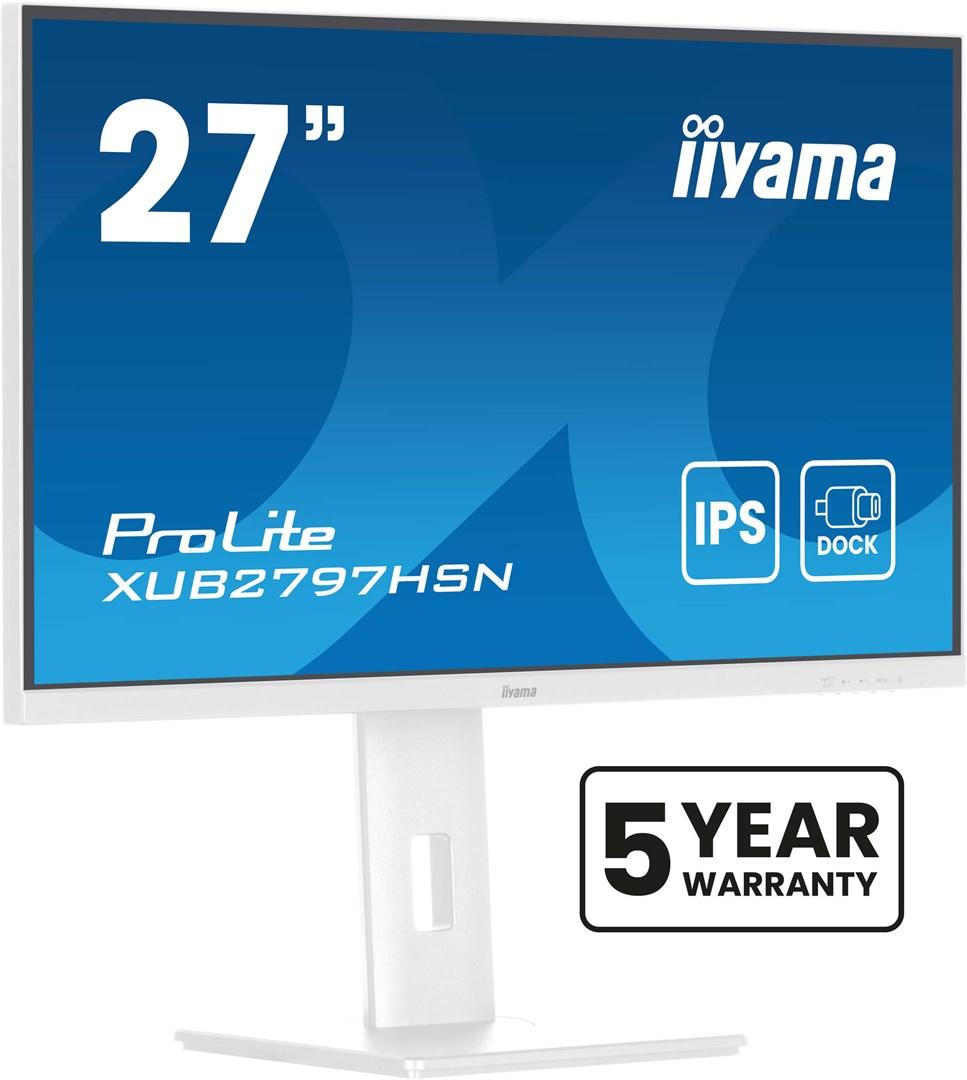 iiyama ProLite XUB2797HSN-W2 27" Full HD IPS skærm - hvid
