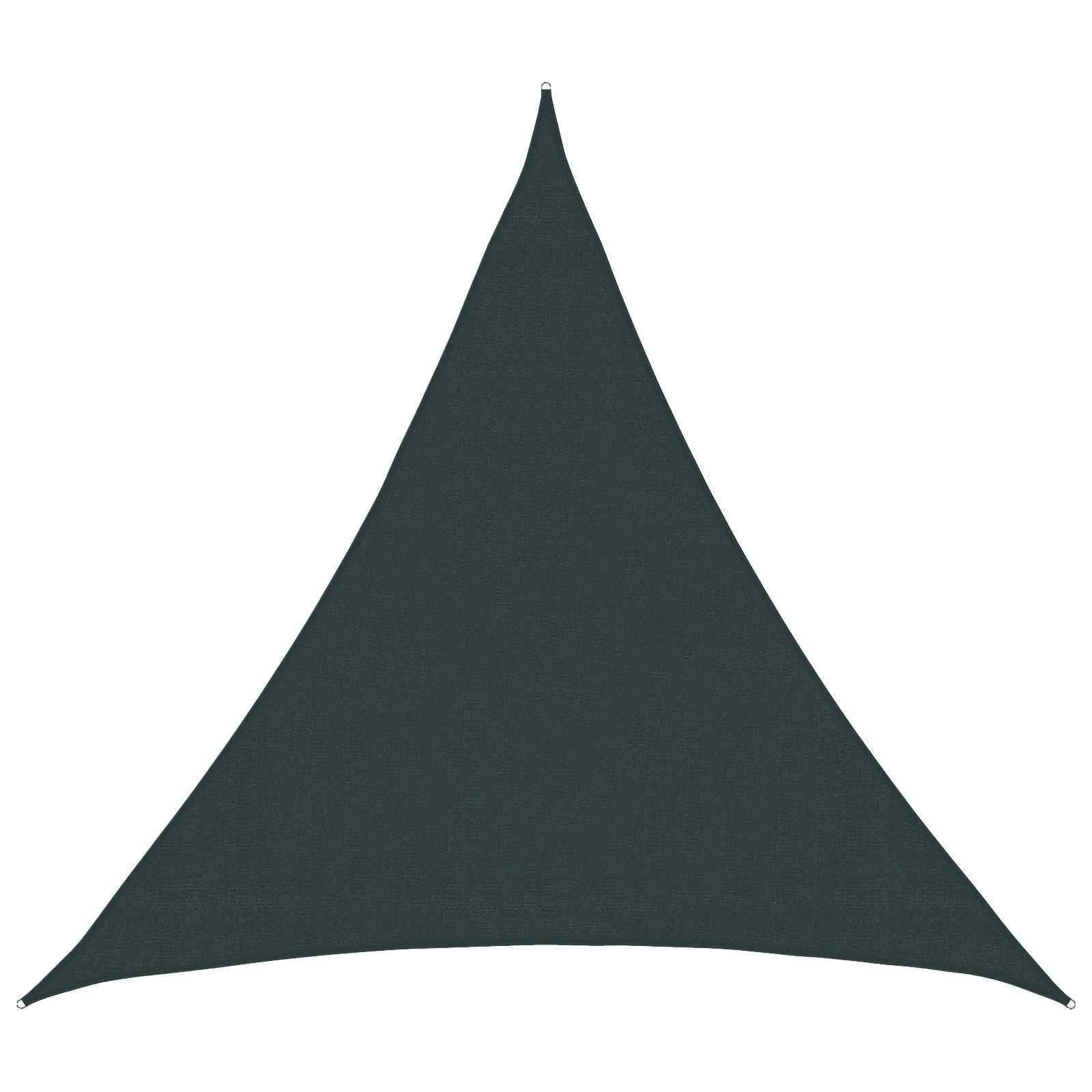vidaXL Solsejl 2 x 2 x 2 m HDPE Trekantet Mørkegrøn