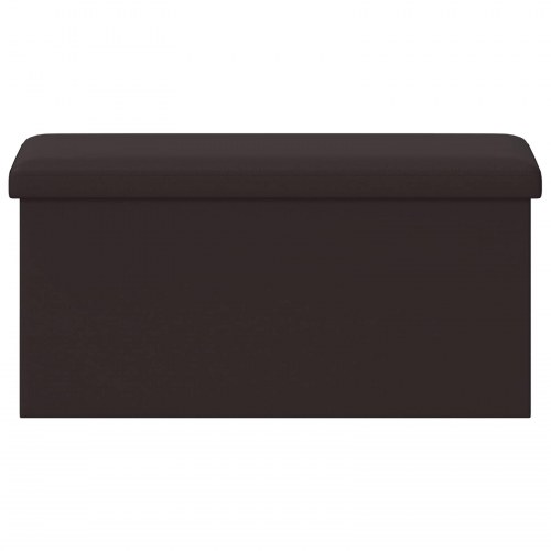 Foldbar opbevaringsbænk brun 80 l 77 x 38 x 38 cm PVC