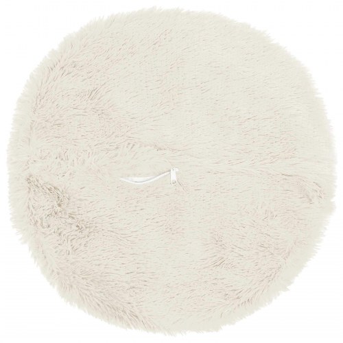 Rund pyntepude HEERLEN 2 stk. 40 cm hvid i PV fleece