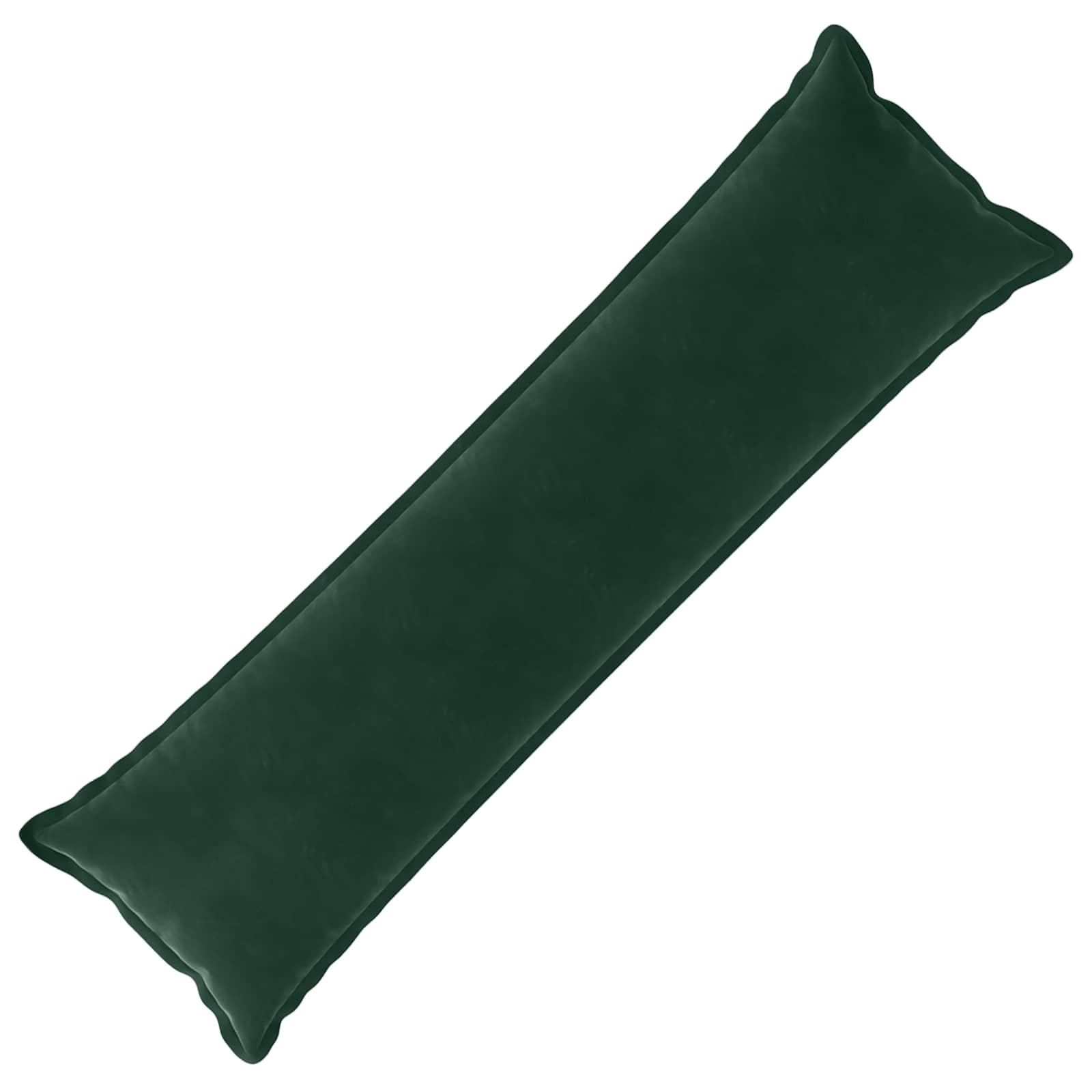 Lang pyntepude HOUTEN mørkegrøn 40 x 145 cm i fløjl