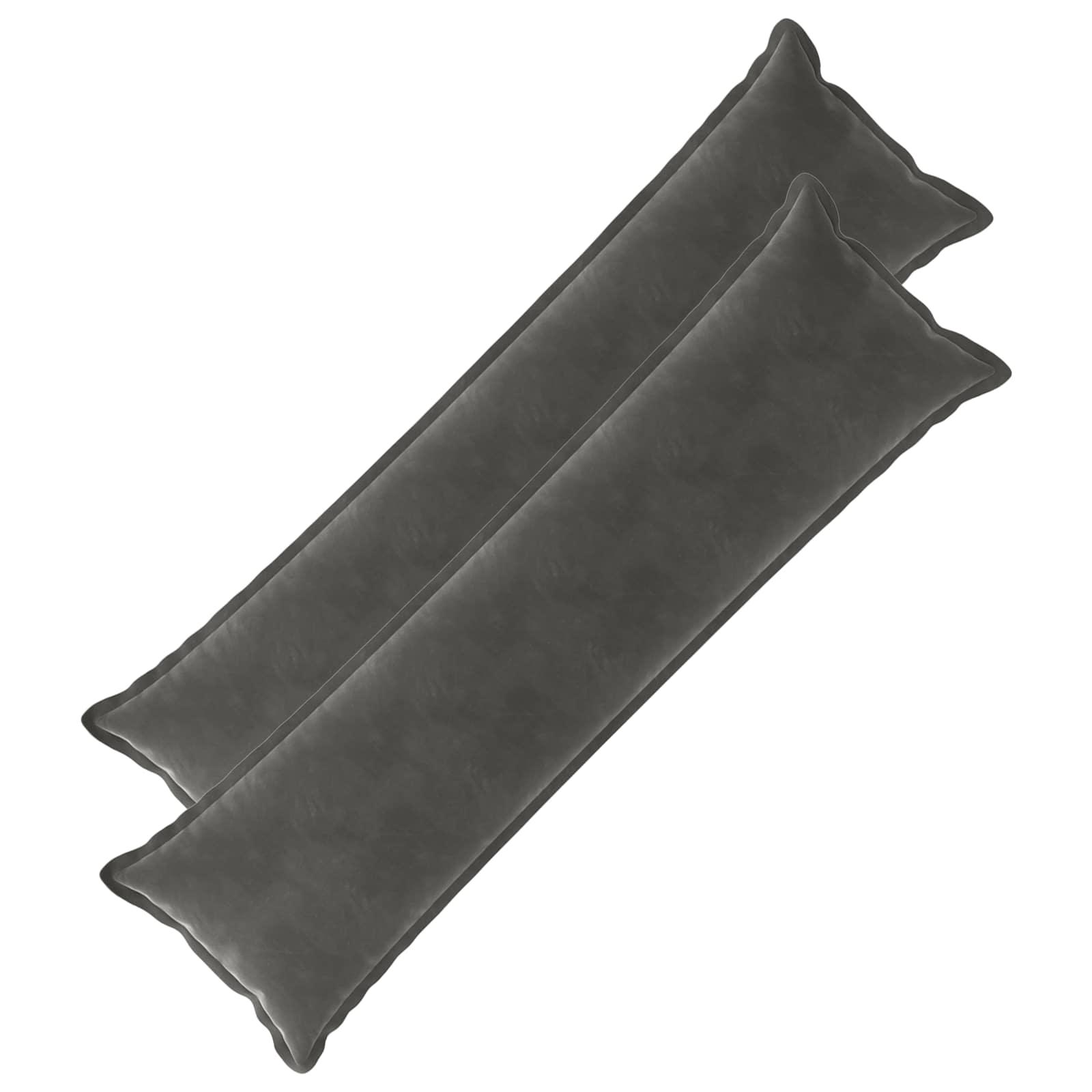 Pyntepuder HOUTEN 2 stk. mørkegrå fløjl 40 x 145 cm