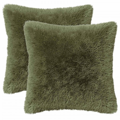Pyntepuder HEERLEN 6 stk. 50 x 50 cm grøn i PV fleece