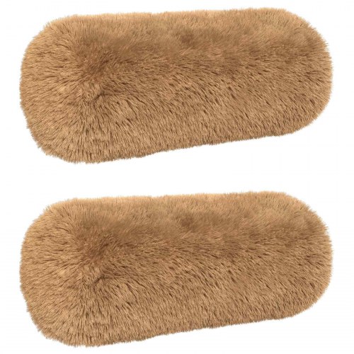 Pyntepuder HEERLEN 2 stk. i gråbrun PV fleece 15 x 40 cm