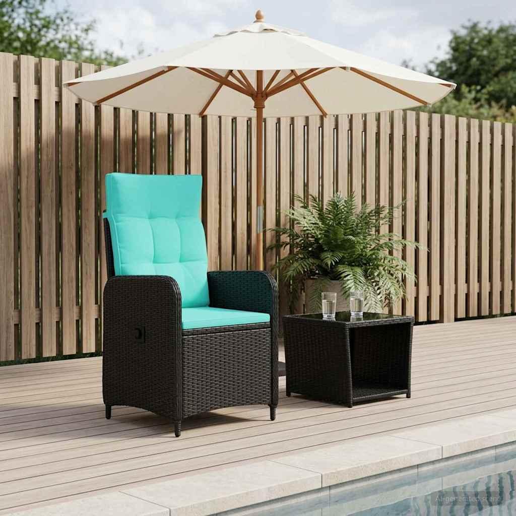 vidaXL Have lounge sæt 2 stk. PE rattan og pulverlakeret stål