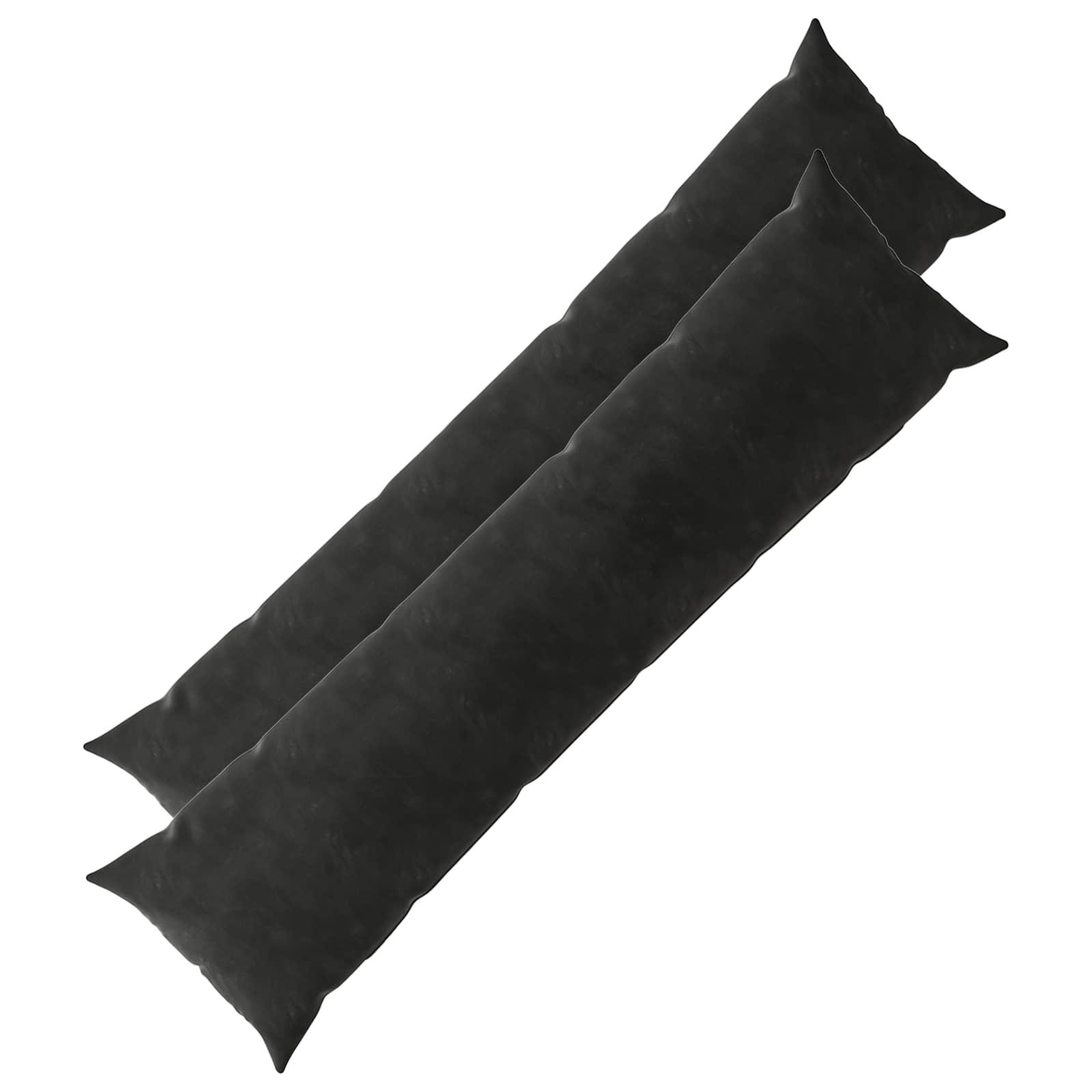 Pyntepuder HEERLEN 2 stk. 40 x 145 cm sort fløjl