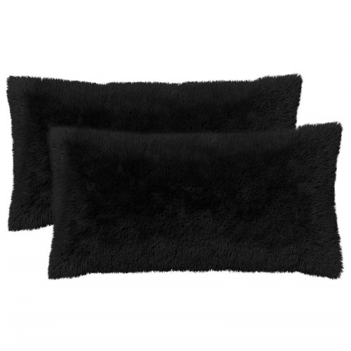 Pyntepuder HEERLEN 2 stk. 40 x 70 cm sort i PV fleece