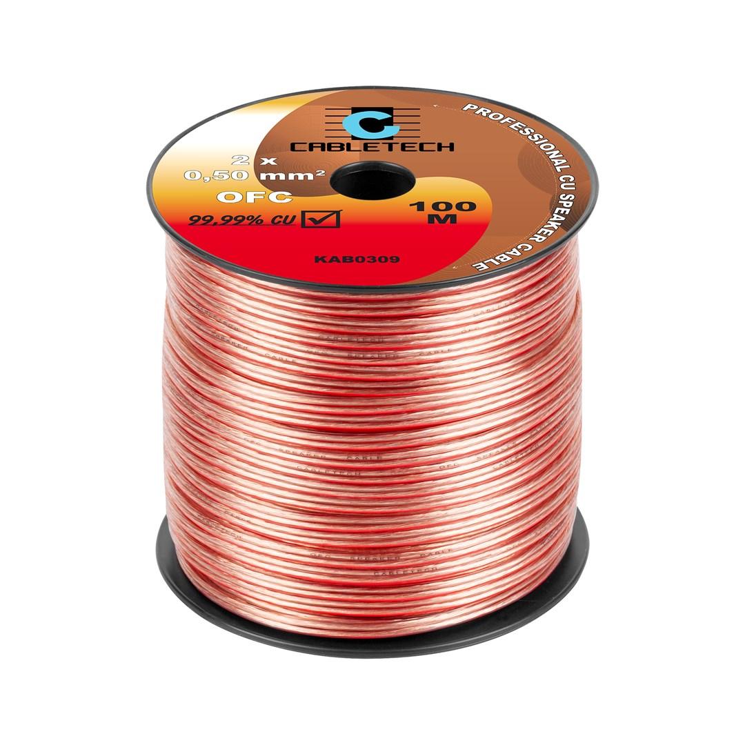 Cabletech OFC højttalerkabel 2 x 0,50 mm² 100 m