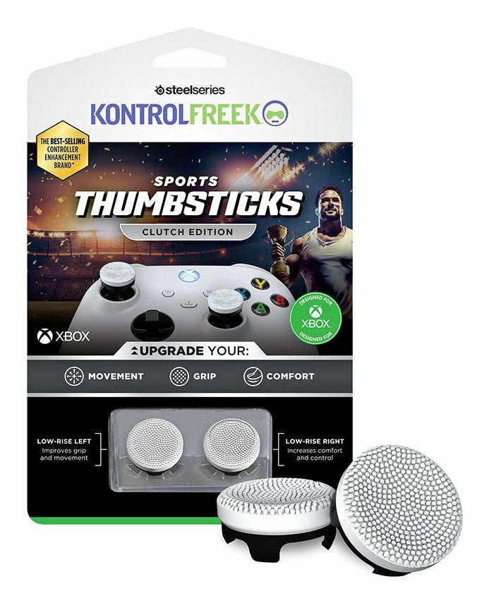 SteelSeries KontrolFreek Sports Thumbsticks Clutch Edition til Xbox - hvide thumbstick-greb