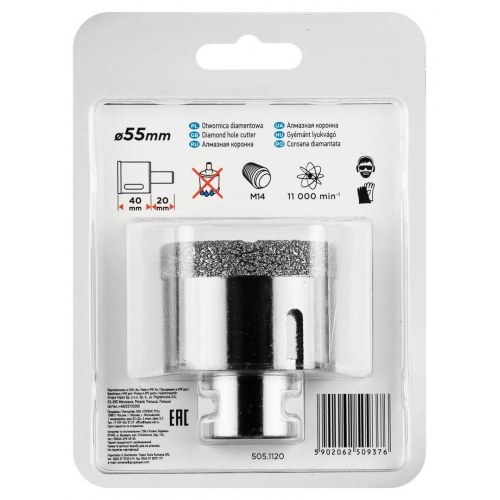 GRAPHITE 55H313 diamant hulbor Ø55 mm M14