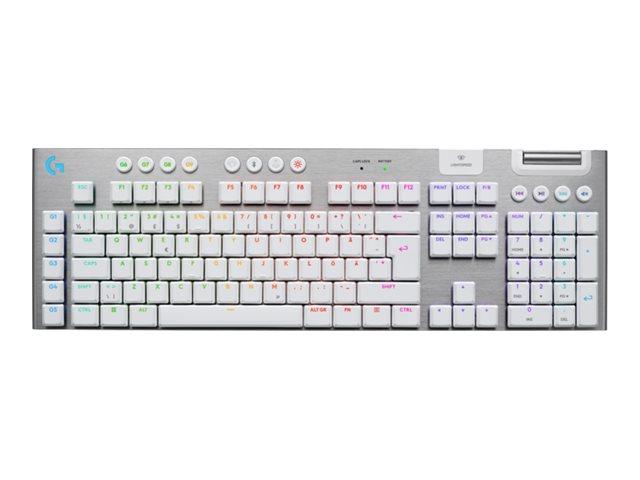 Logitech G915 X LIGHTSPEED mekanisk gamingtastatur trådløs/kablet - hvid