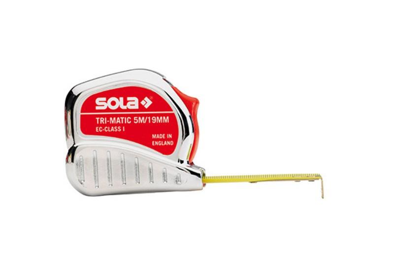 SOLA Tri-Matic målebånd 5 m x 19 mm