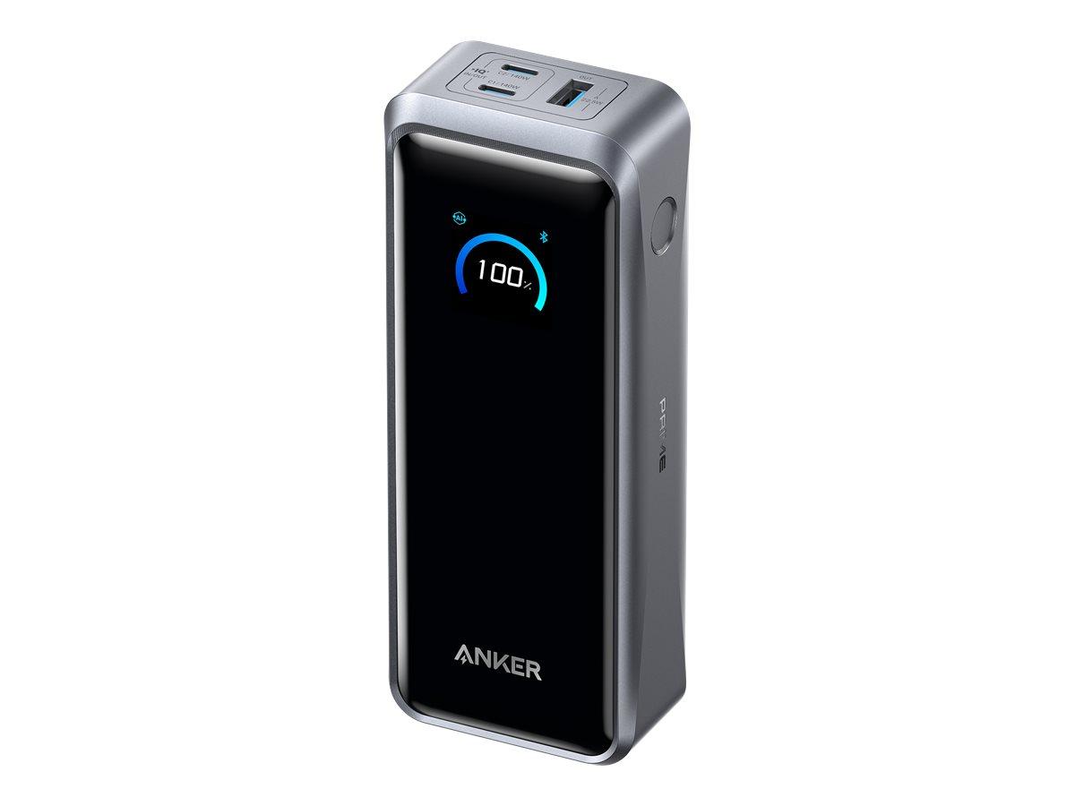 Anker Prime powerbank 26.250 mAh 300 W med 2 x USB-C og USB-A - sort