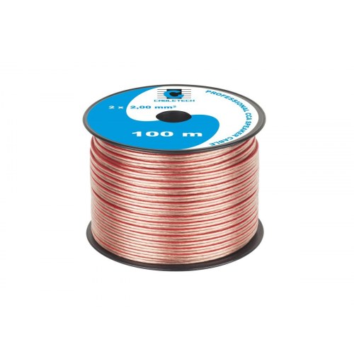 Cabletech højttalerkabel CCA 2 x 2,00 mm² 100 m