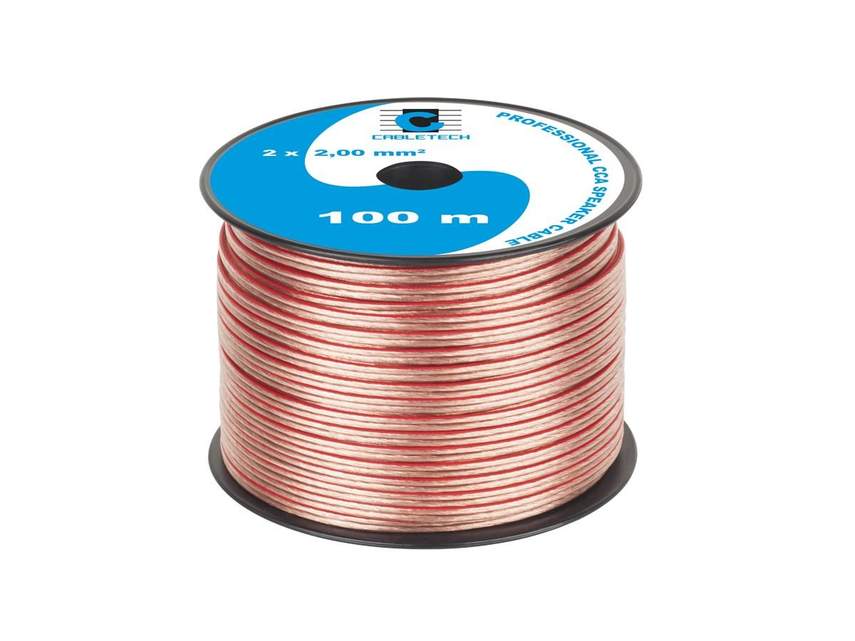 Cabletech højttalerkabel CCA 2 x 2,00 mm² 100 m