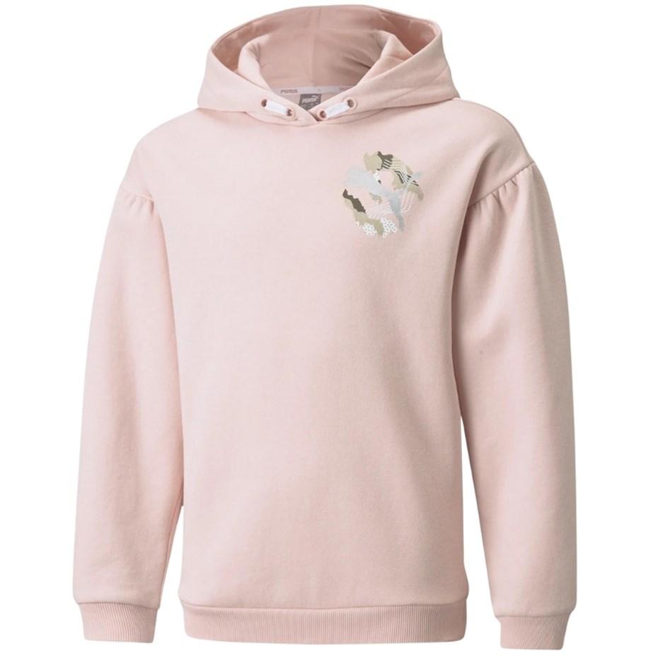PUMA Alpha Hoodie FL hættetrøje lyserød 164 cm