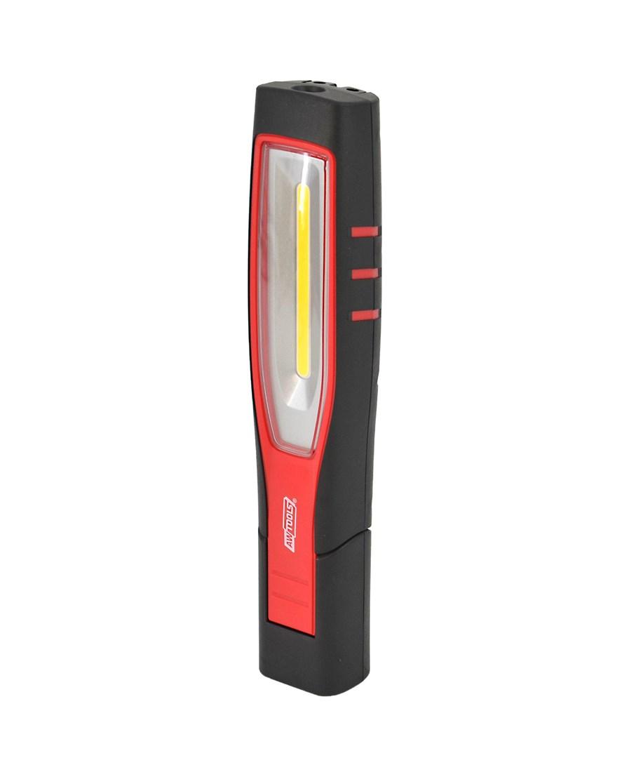 AWTools Alto Black Line værkstedslampe lommelygte - sort/rød