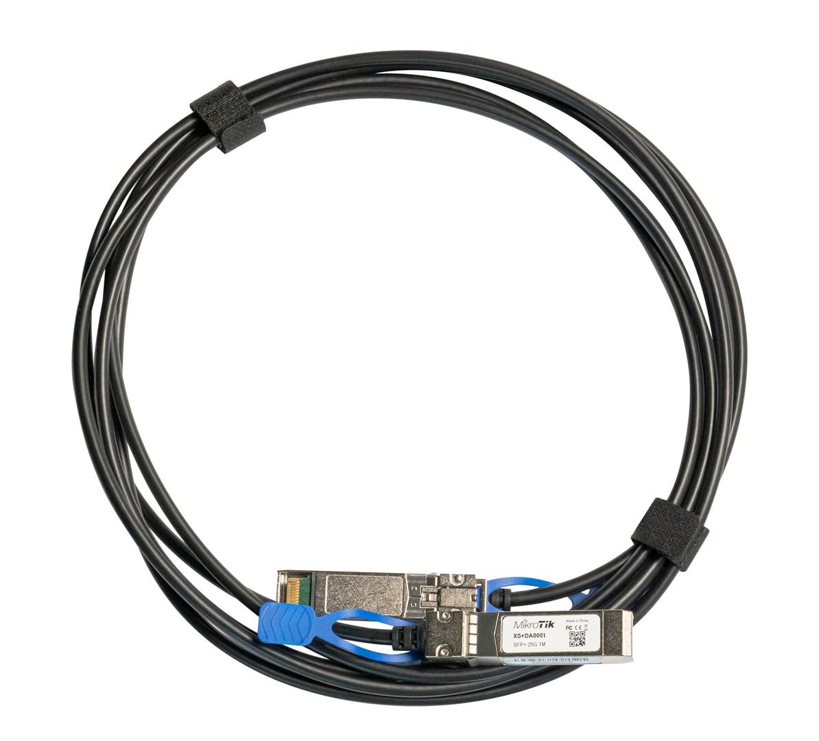 MikroTik XS+DA0001 InfiniBand/fiberoptisk kabel 1 m SFP/SFP+/SFP28 sort