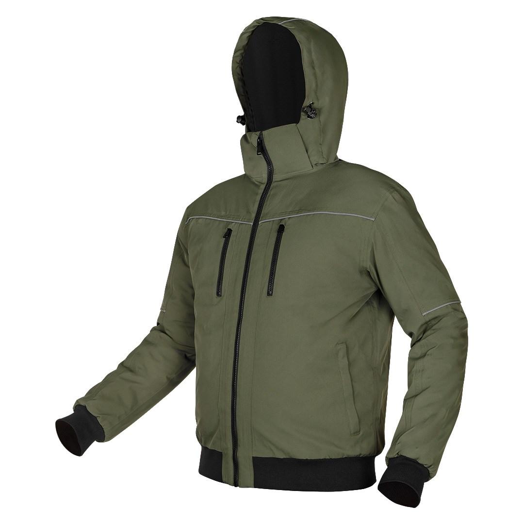 NEO TOOLS vatteret arbejdsjakke med hætte OUTDOOR grøn XXXL