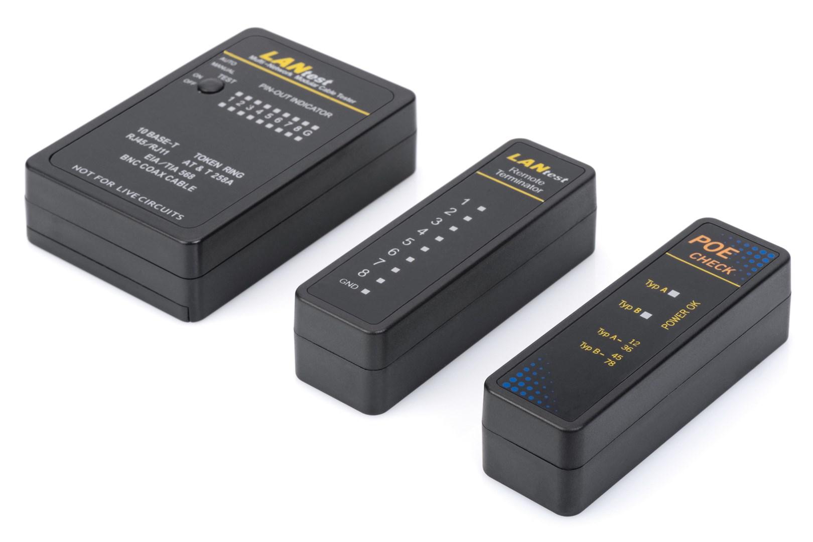 DIGITUS netværks- og kommunikationskabeltester til RJ45 og BNC