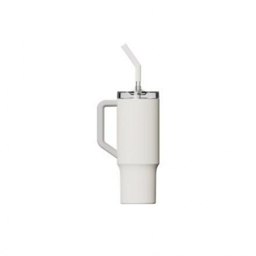 Xiaomi Straw Mug termokrus med sugerør 1 l i rustfrit stål - hvid