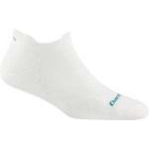Darn Tough Run No Show Tab Ultra-Lightweight løbestrømper med polstring til damer - hvid