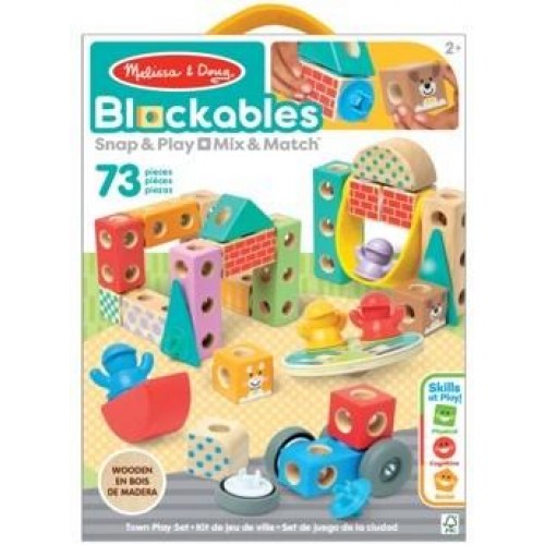 Melissa & Doug Blockables byggesæt by - 73 dele