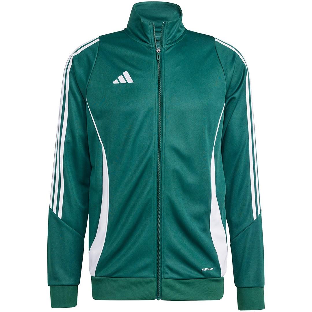 adidas Tiro 24 træningstrøje til mænd med lynlås grøn str. S
