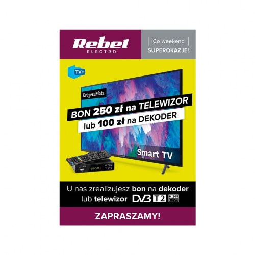 Kruger&Matz plakat til tv-bonus og digital modtager