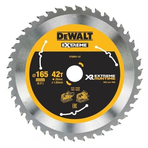 DeWALT DT99561-QZ rundsavklinge 165 mm 42T
