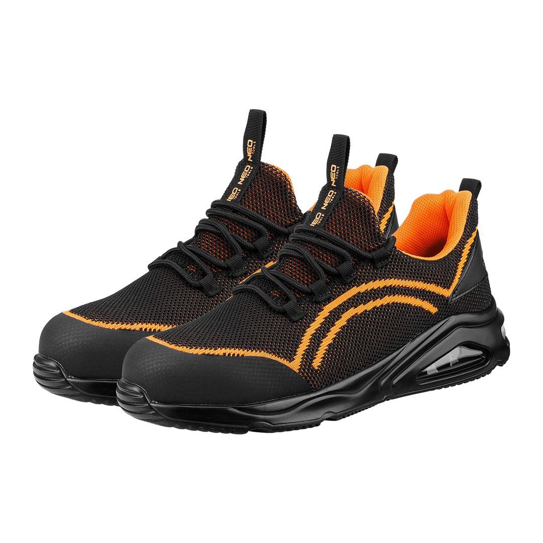 NEO TOOLS Neo Air S1 SR arbejdssko med ståltåkappe orange str. 43
