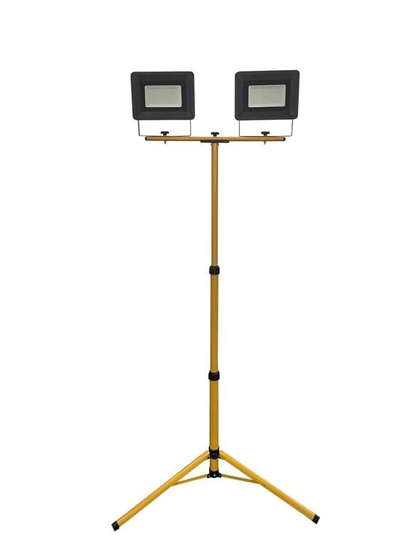 LED arbejdslampe på stativ 2 x 50 W 8 500 lm IP65