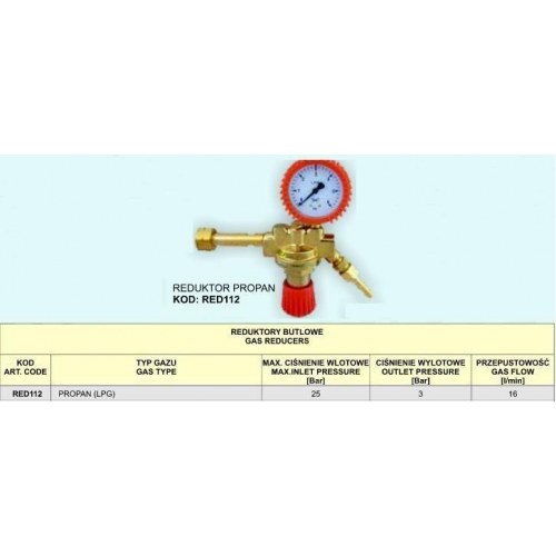 Propanregulator RED112