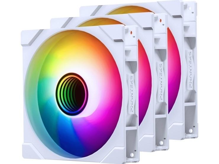 Phanteks M25 Gen2 PWM D-RGB ventilator 3-pak, omvendte blade, 140 mm, hvid