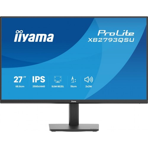 iiyama ProLite XB2793QSU-B1 27" Quad HD IPS skærm - sort
