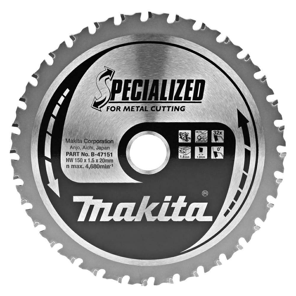 Makita B-47151 rundsavklinge til metal 150 x 20 mm 32T
