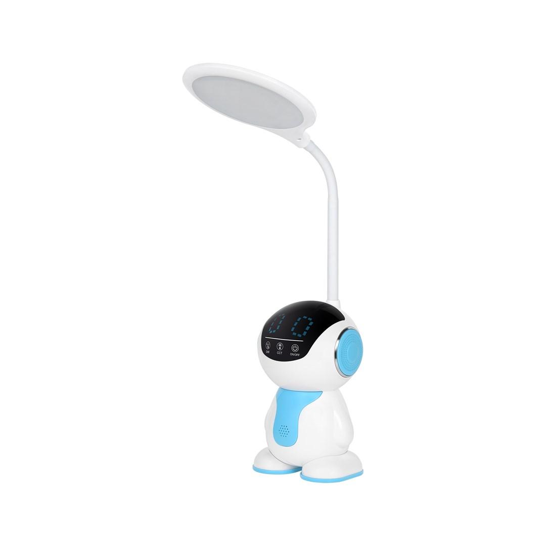 Rebel LED skrivebordslampe robot - bordlampe i hvid og blå