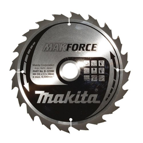 Makita Makforce rundsavklinge 235 x 30 mm 20T til træ